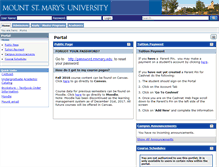 Tablet Screenshot of portal.msmary.edu